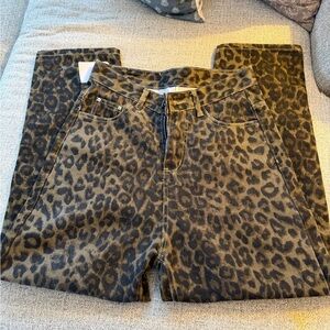 Leopard Print Jeans